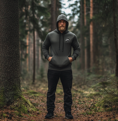 Hoodie Dachs dunkelgrau