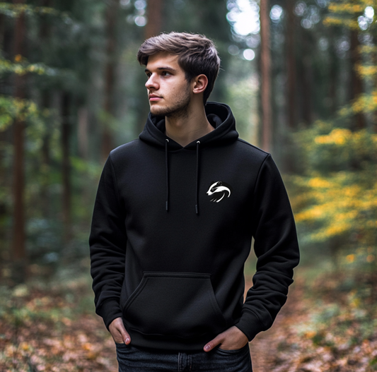 Hoodie Dachs schwarz